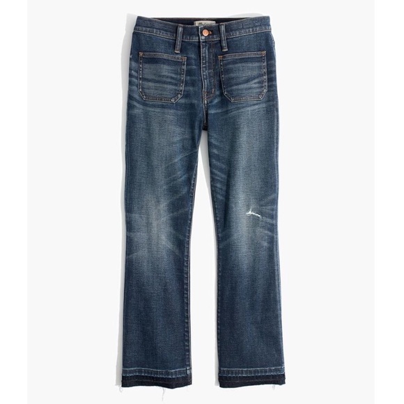 Madewell Denim - Madewell Cali Demi Boot Patch Pocket Edition